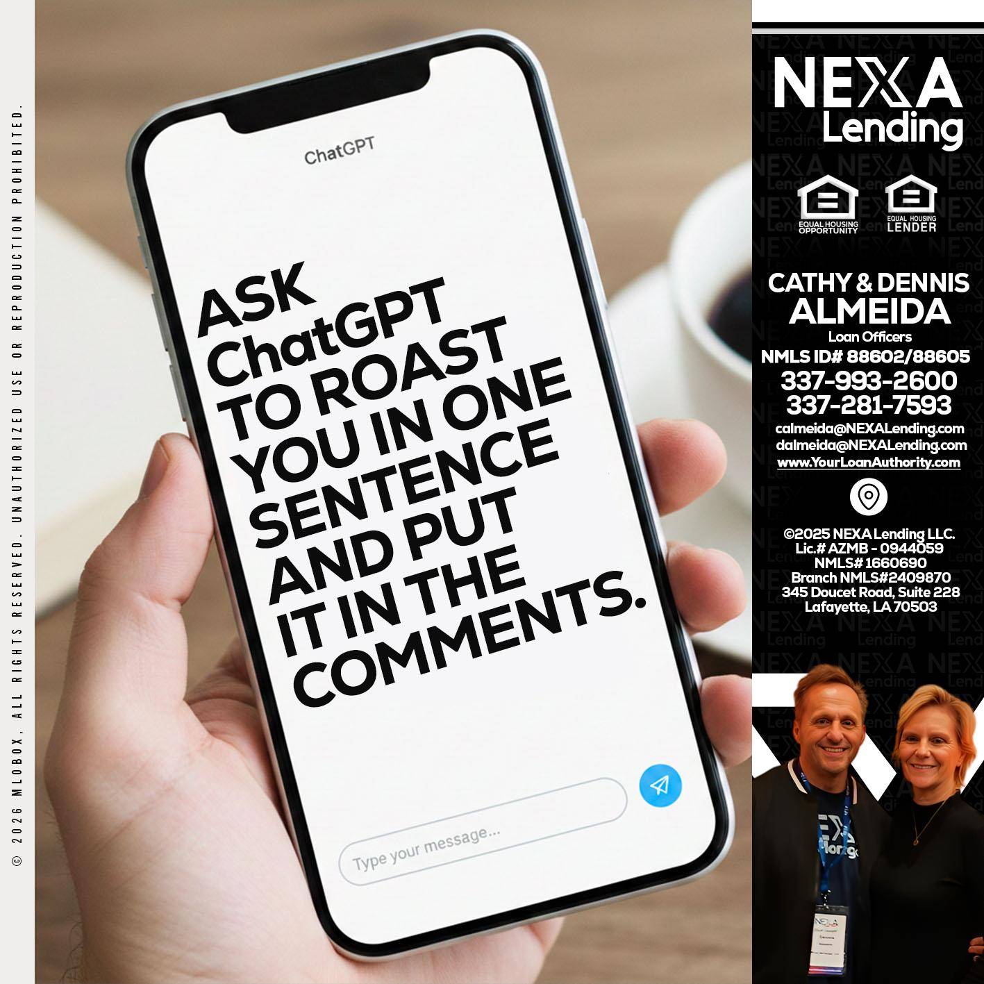 ask chatgpt - Dennis Almeida -Mortgage Loan Officer