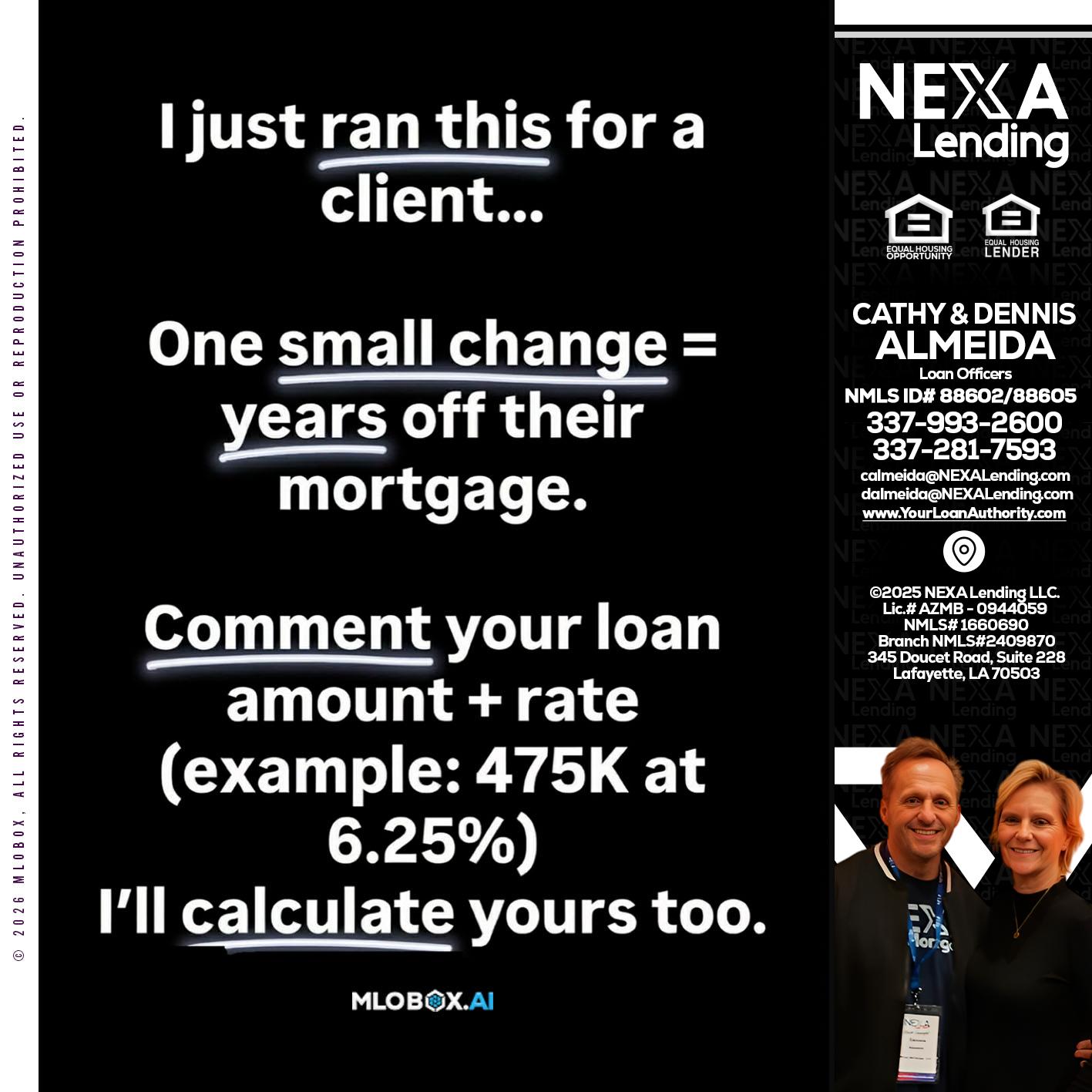 I JUST RAN - Dennis Almeida -Mortgage Loan Officer