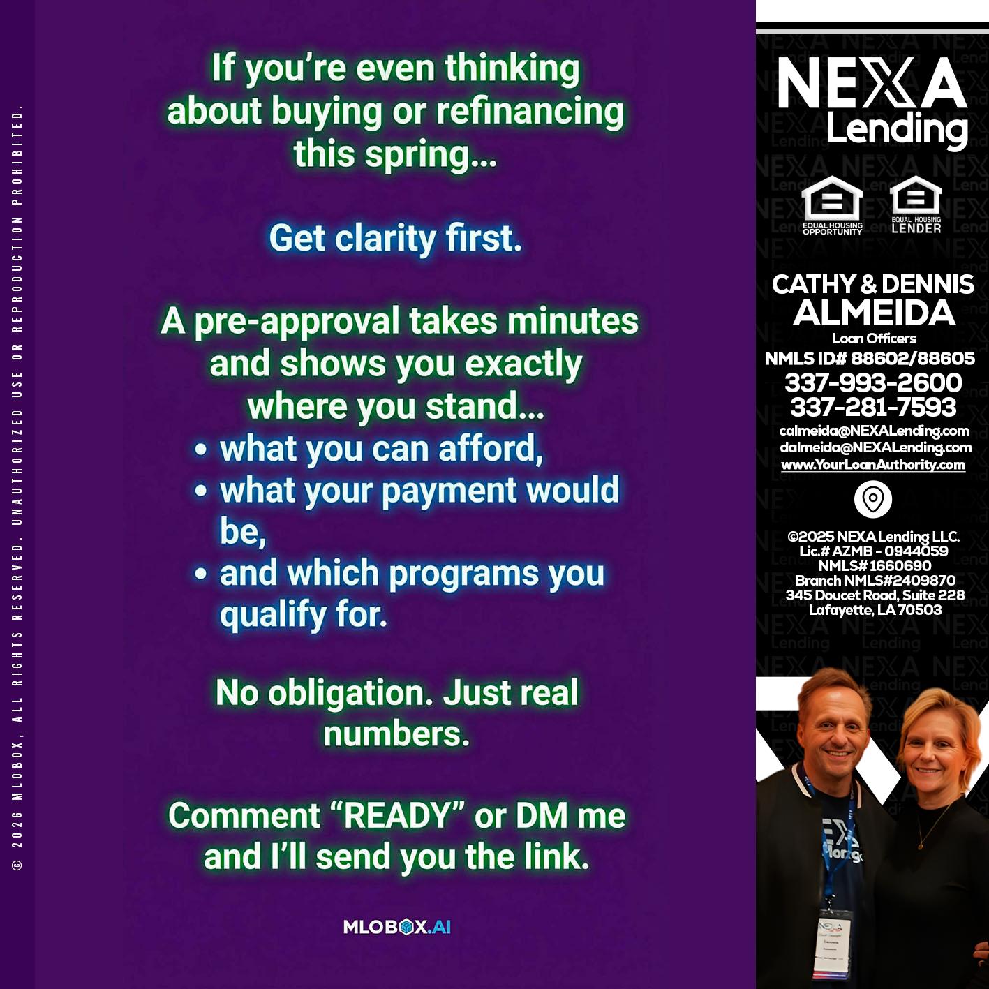 IF YOU THINKING - Dennis Almeida -Mortgage Loan Officer