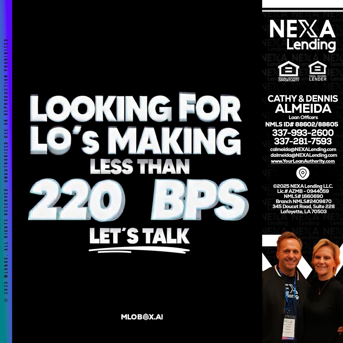 LOOKING FOR - Dennis Almeida -Mortgage Loan Officer