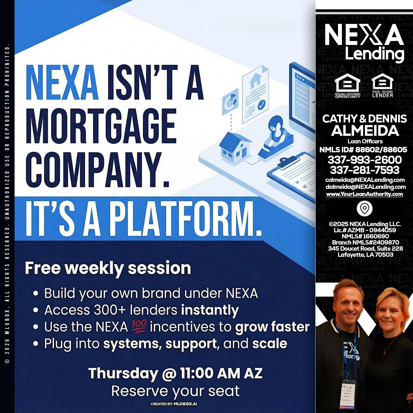 NEXA ISNT - Dennis Almeida -Mortgage Loan Officer
