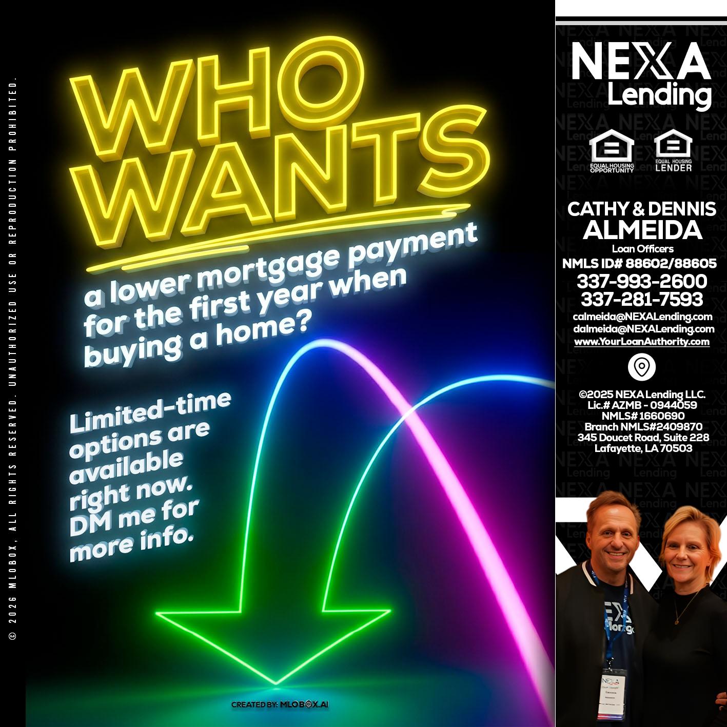 WHO WANTS - Dennis Almeida -Mortgage Loan Officer