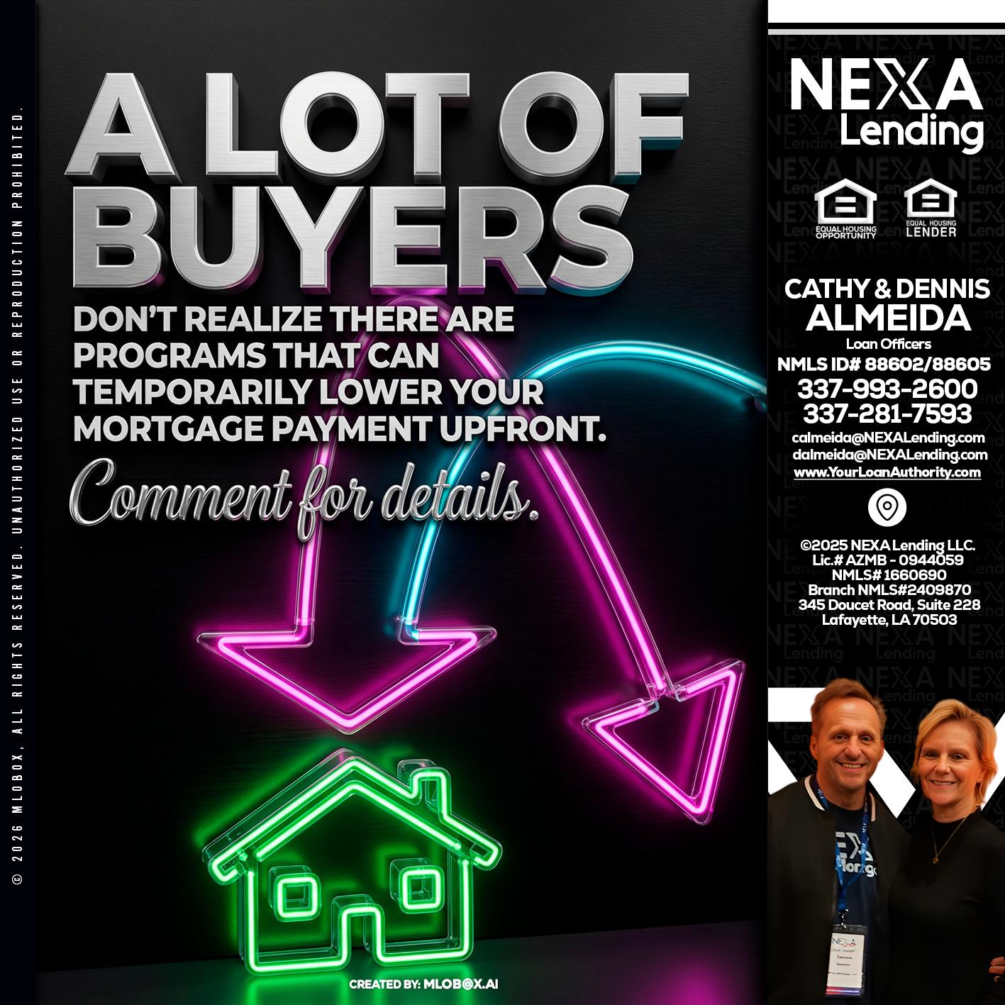 A LOT OF BUYERS - Dennis Almeida -Mortgage Loan Officer
