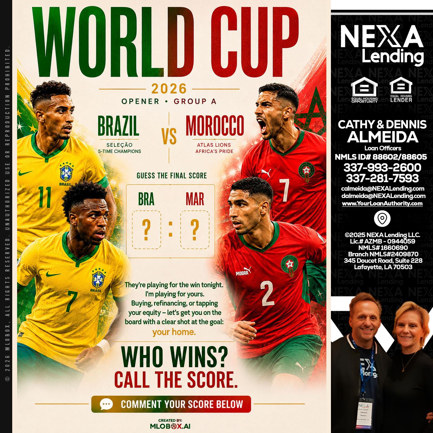 WORLD CUP - Dennis Almeida -Mortgage Loan Officer