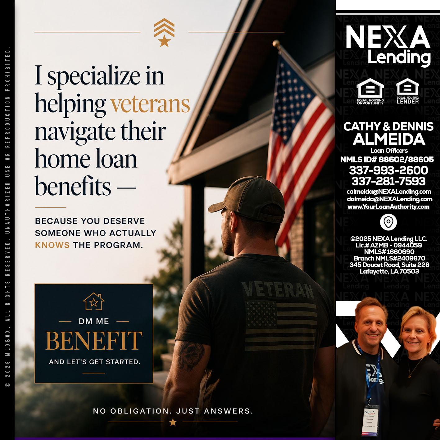 I SPECIALIZE - Dennis Almeida -Mortgage Loan Officer