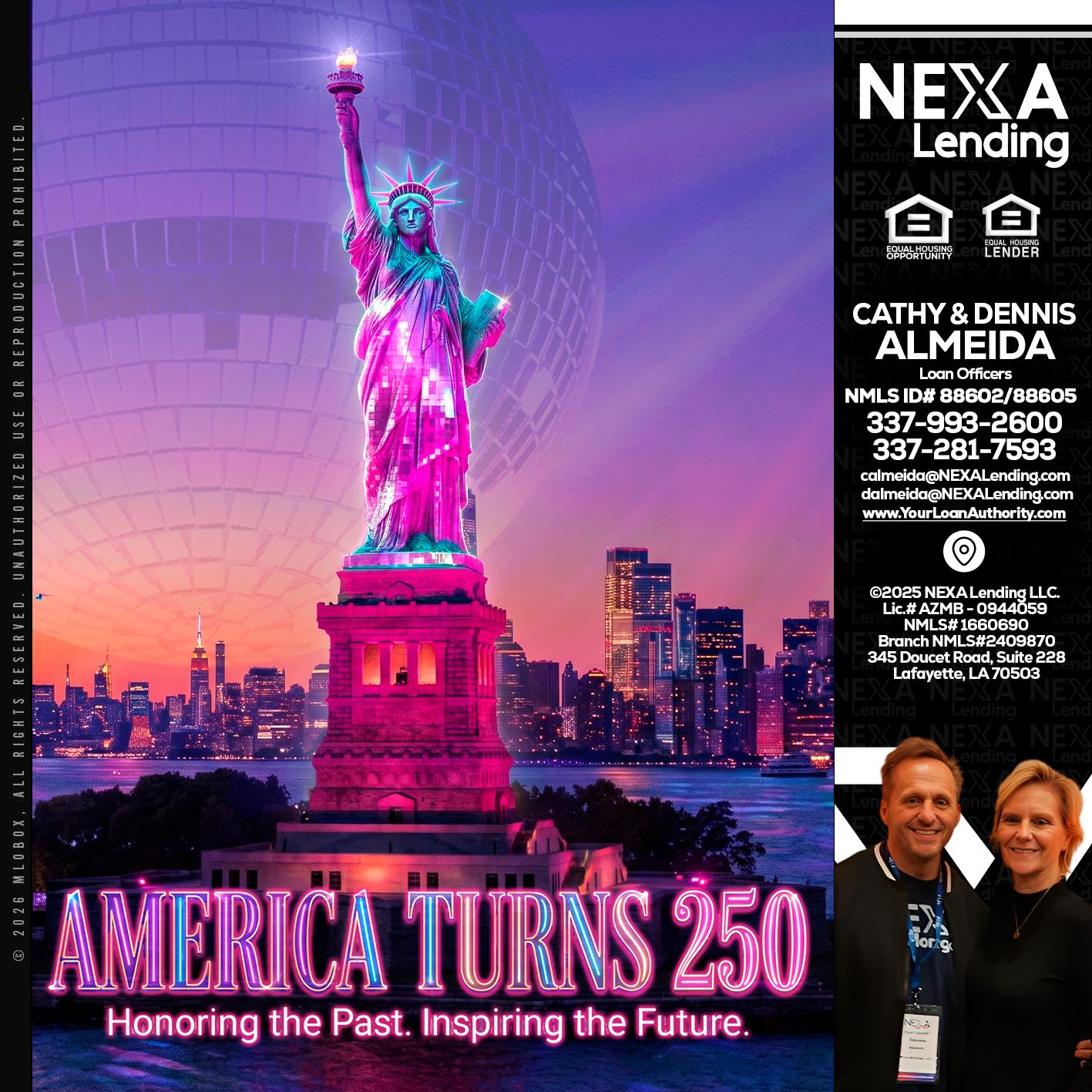 AMERICA TURNS 250 - Dennis Almeida -Mortgage Loan Officer