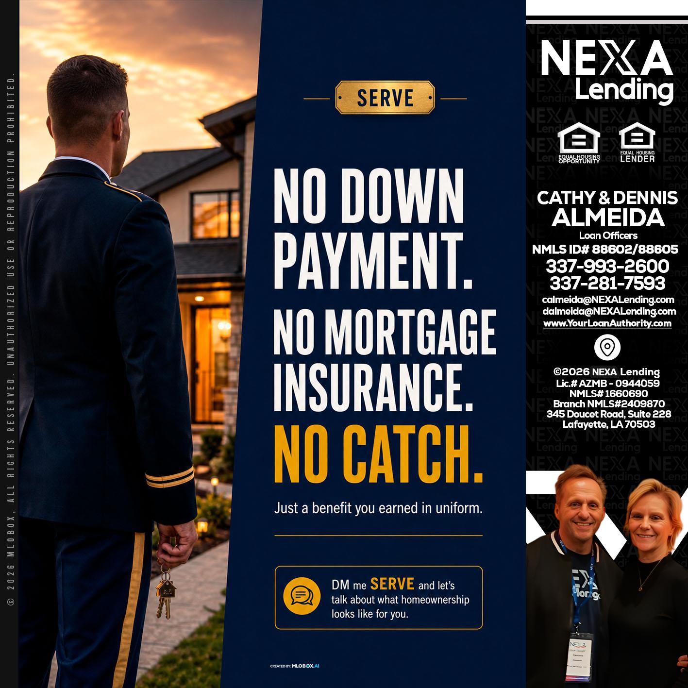 NO DOWN PAYMENT - Dennis Almeida -Mortgage Loan Officer