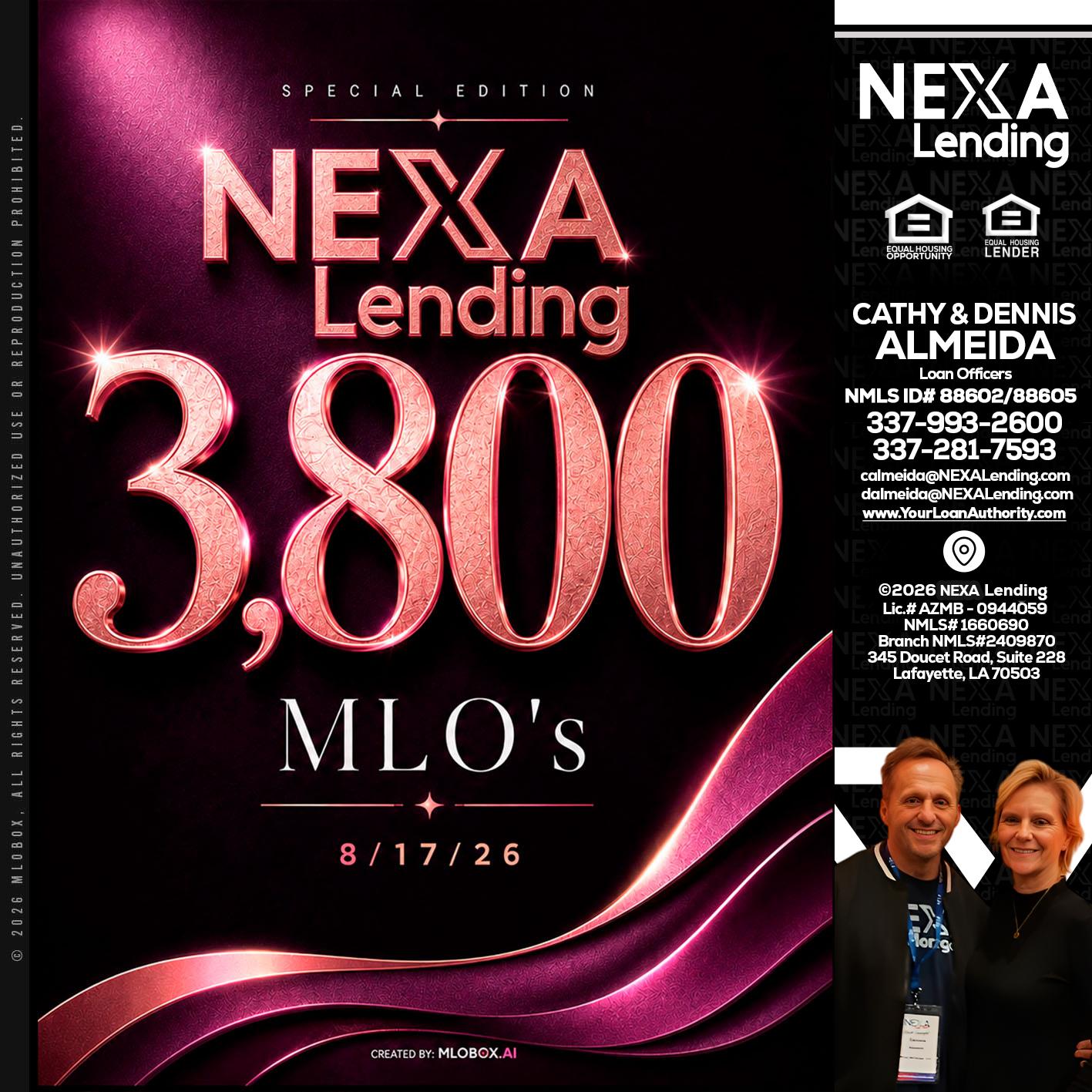 3800 MLOs - Dennis Almeida -Mortgage Loan Officer