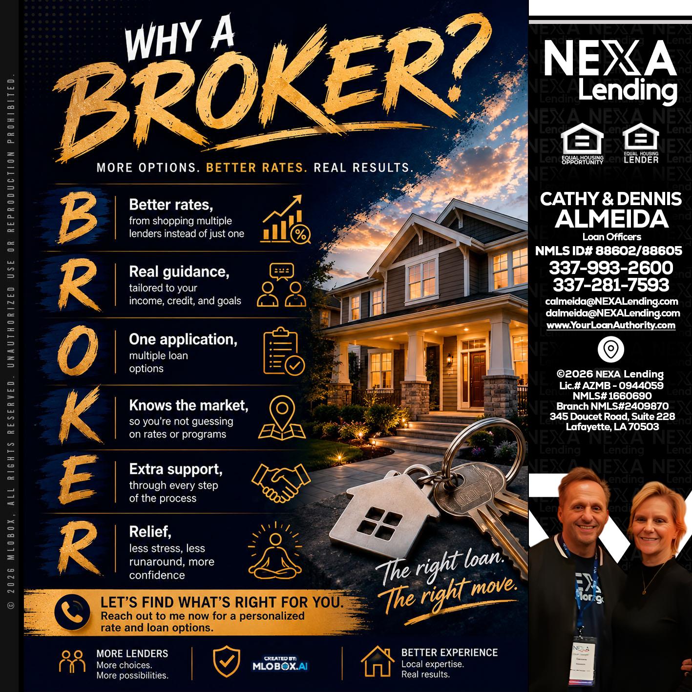 WHY A BROKER? - Dennis Almeida -Mortgage Loan Officer
