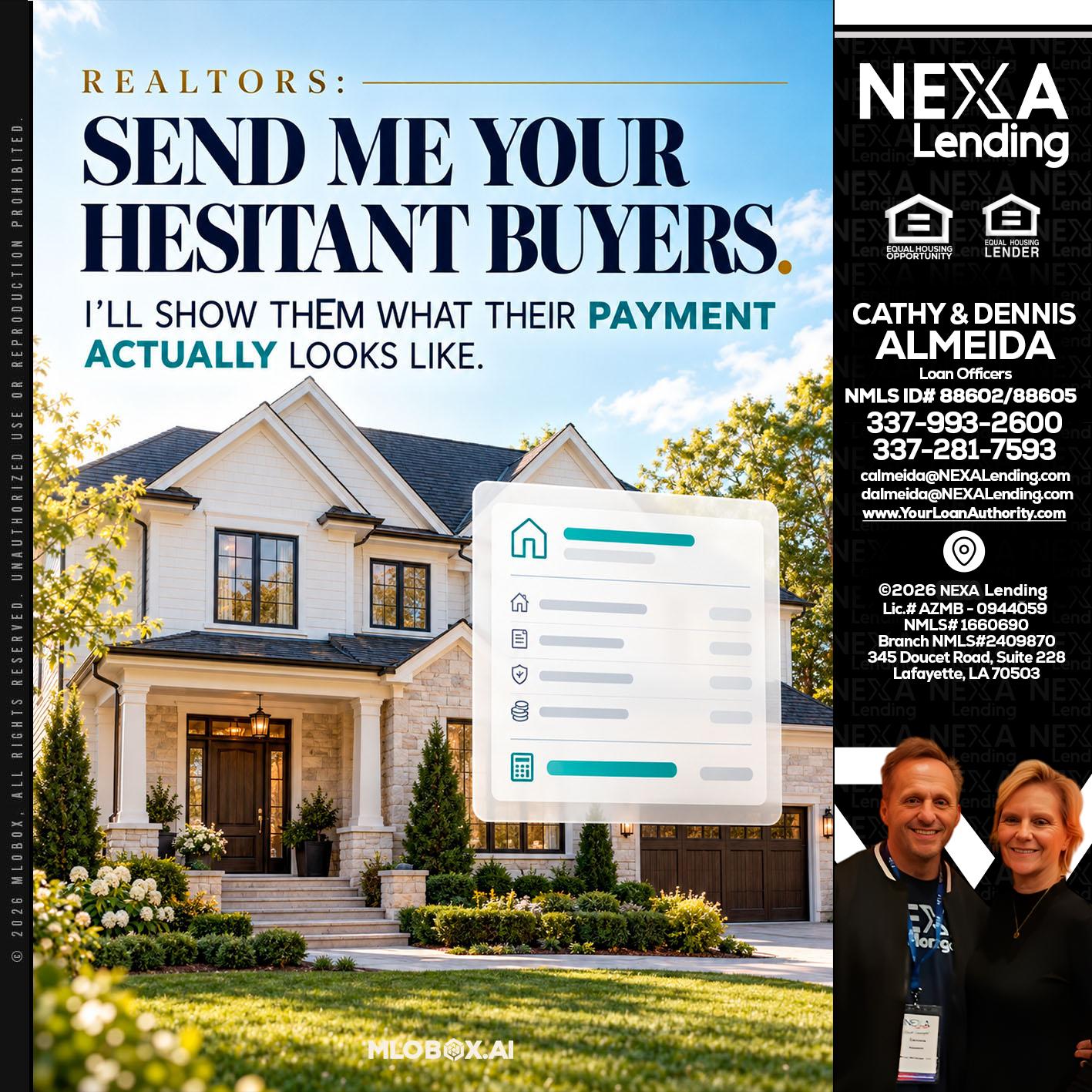 SEND ME YOUR - Dennis Almeida -Mortgage Loan Officer