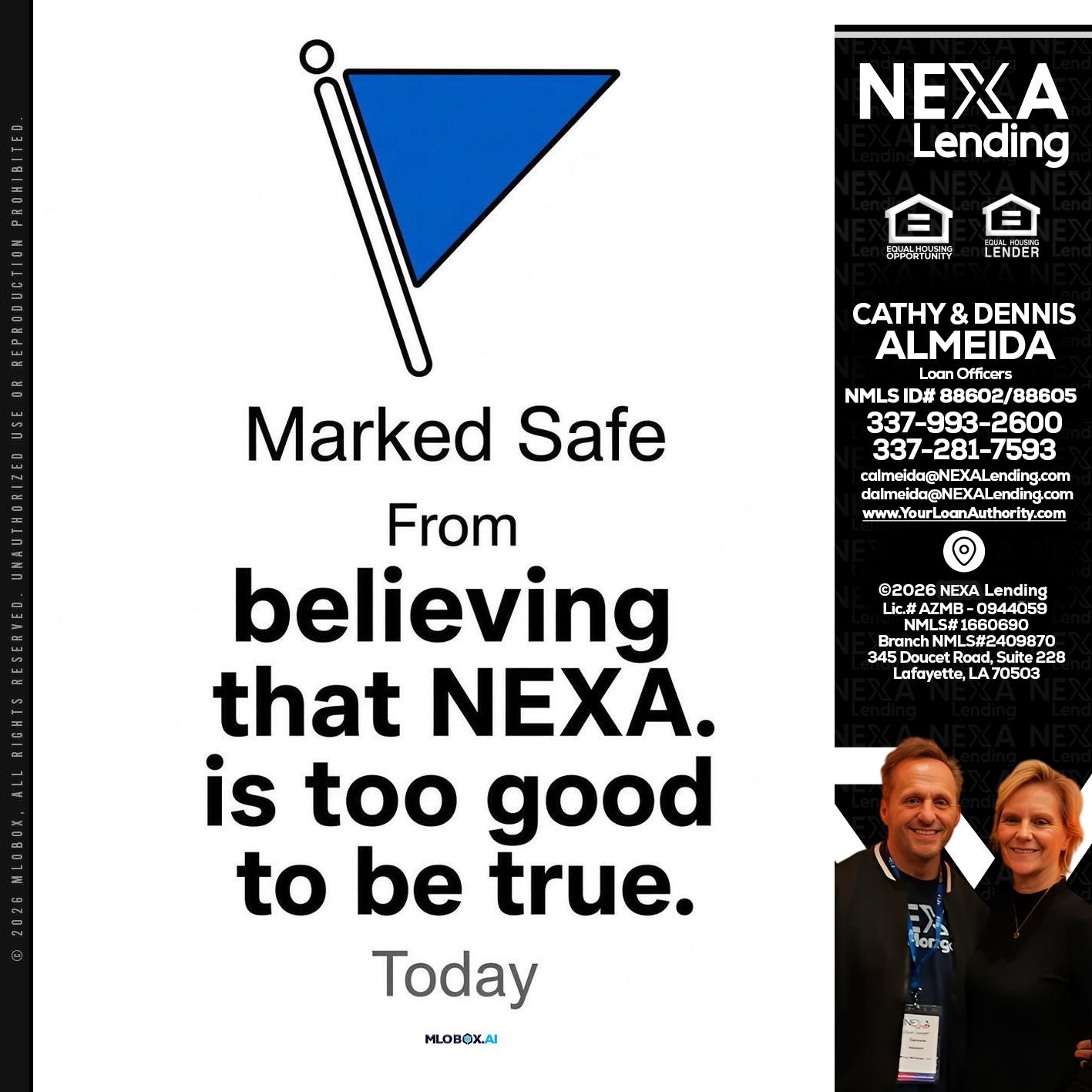 MARKED SAFE - Dennis Almeida -Mortgage Loan Officer