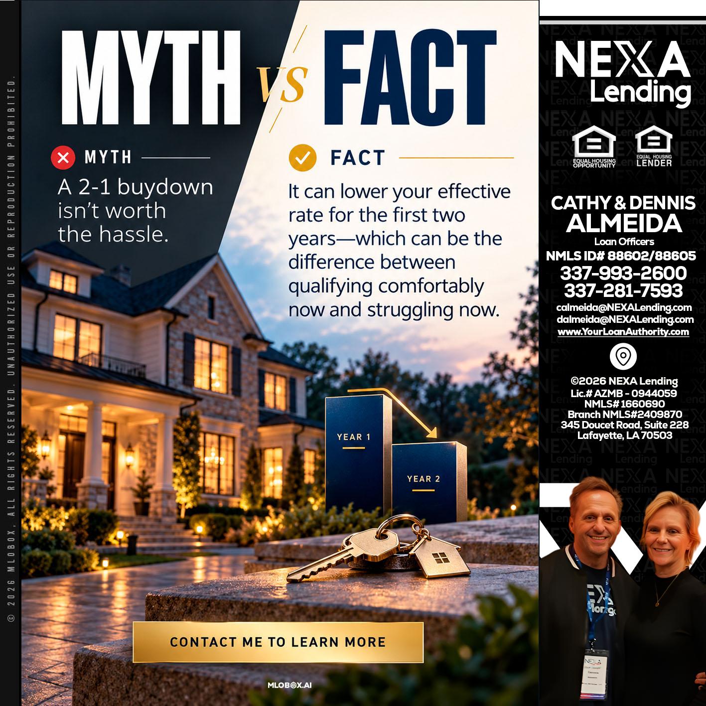 MYTH VS FACT - Dennis Almeida -Mortgage Loan Officer