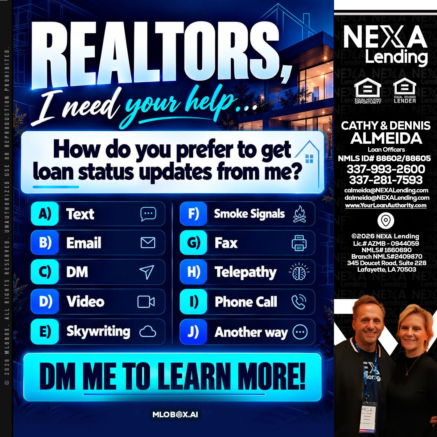 REALTORS - Dennis Almeida -Mortgage Loan Officer