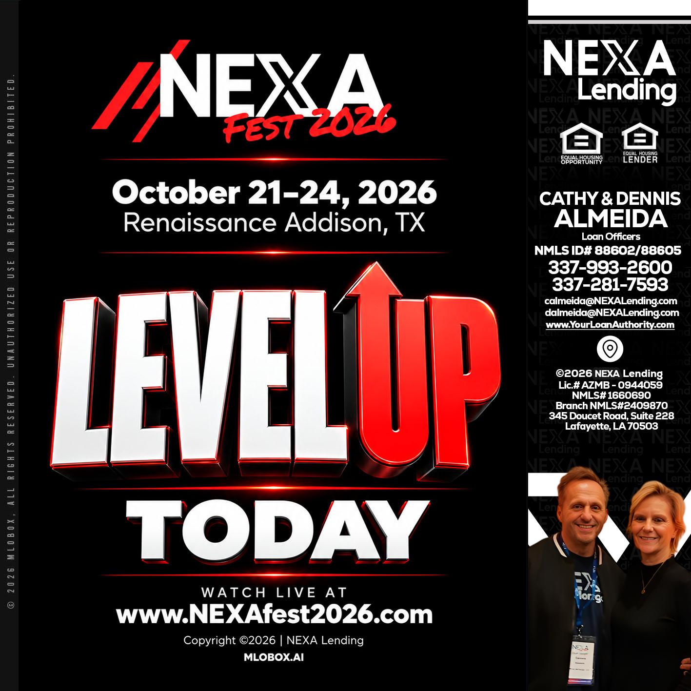LEVEL UP TODAY - Dennis Almeida -Mortgage Loan Officer